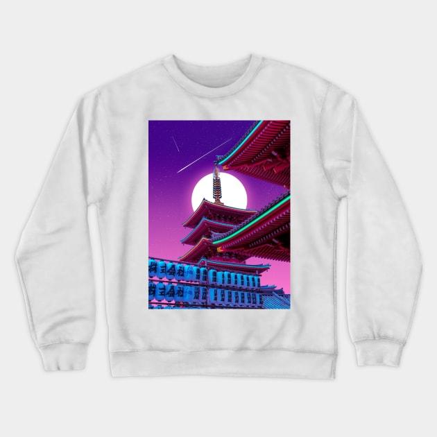 Neon Lights Crewneck Sweatshirt by funglazie